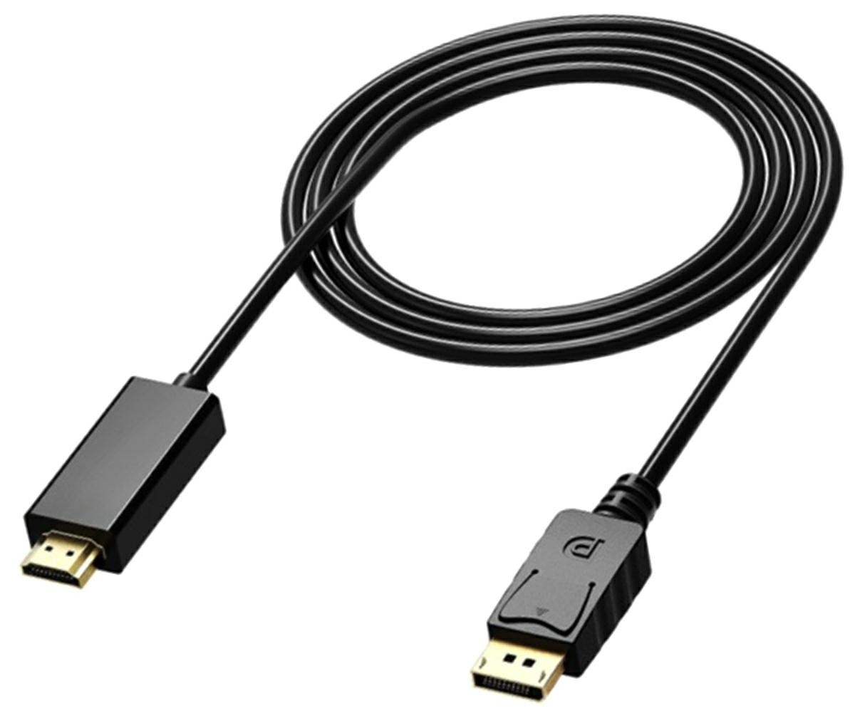 Cablu adaptor DP - HDMI, full HD, suport 3D, negru - imagine 4